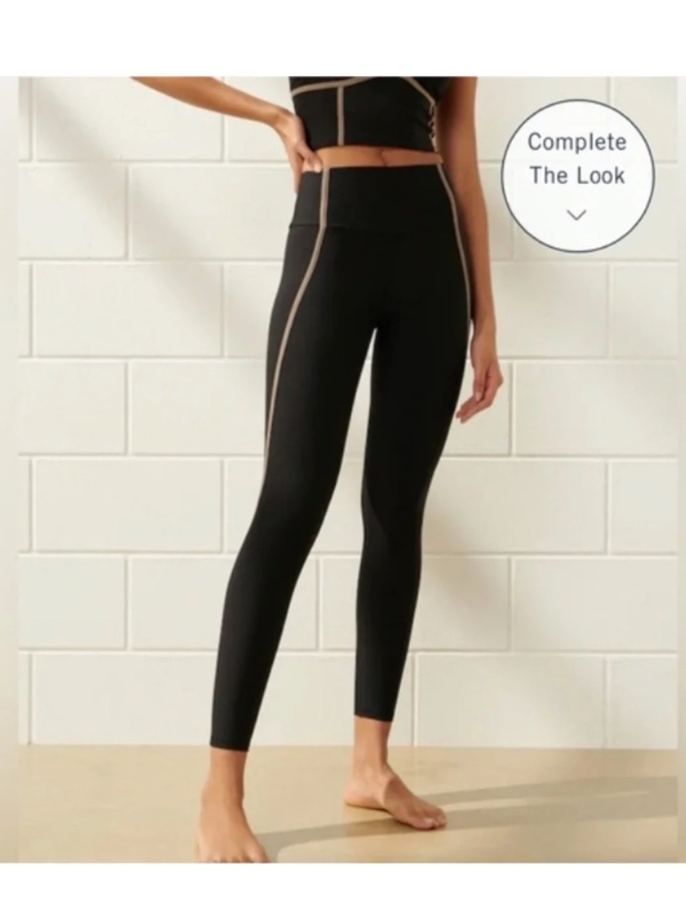 Abercrombie & Fitch YPB Curve Love Leggings Black Size XL Short